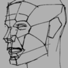Drawing of a head following the Asaro head